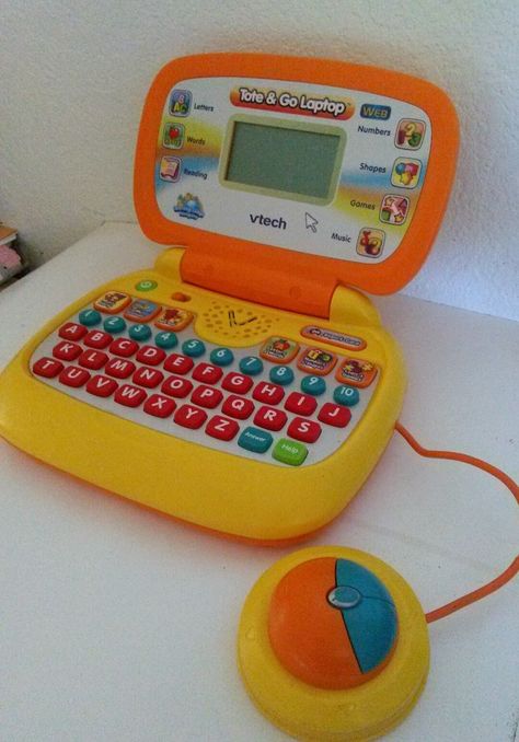 Vtech Tote 'n Go Laptop - No. 80-067800 Kids toy. Learning instrument #VTech Toy Laptop, Vtech Toy, Kids Computer, Fun Home Activities, Home Activities, Small Room, Electronic Toys, Letters And Numbers, Vintage Children