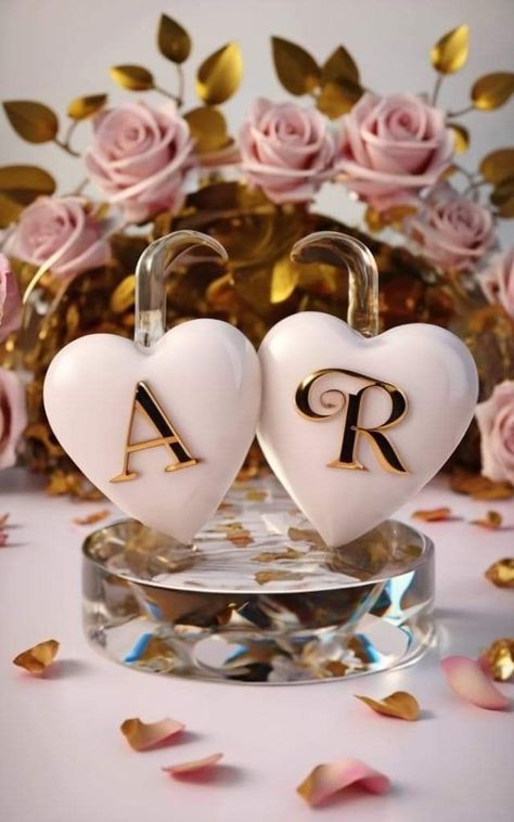 A R Letter Wallpaper, R A Wallpaper Letter, A And R Letters Love Dp, R Alphabet Wallpaper, Z Wallpaper Letter Aesthetic, Sweet Couple Pictures, A Wallpaper Letter Love, Gold Digital Art, Alphabet Design Projects