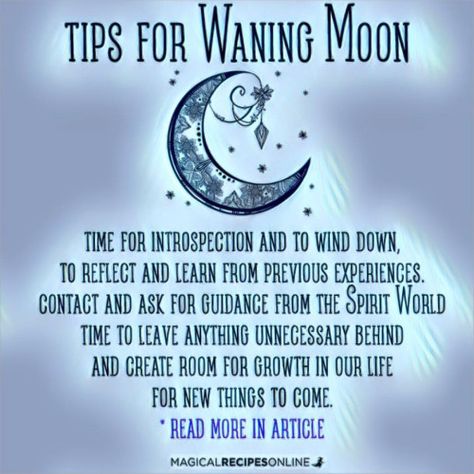 witchcraftmagazine: Experience the Waning Moon like never... Wanning Moon, About Moon, Moon Meaning, Waning Moon, Moon Magick, Moon Time, Moon Spells, Moon Rituals, Lunar Phases