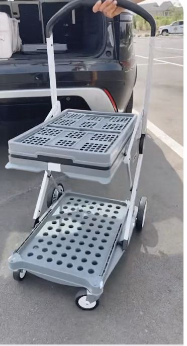 Folding Shopping Cart, Folding Trolley, Service Area, Storage Cart, Crate Storage, Life Hack, Car Cleaning, Home Gadgets, Cool Gadgets