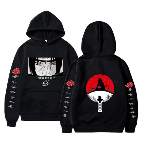 Anime Itachi Uzumaki Hoodie – UrbanWearOutsiders Itachi Uchiha, Harajuku, Naruto, Anime, Design