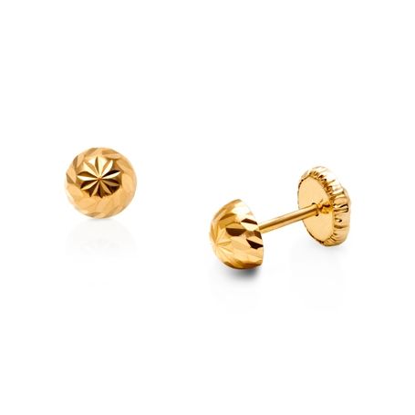 Earrings Tops Gold, Studs For Women Gold, Small Gold Tops Designs, Small Tops Earrings Gold, Kids Earrings Gold Children, Baby Earrings Infants, Gold Top Earrings, Tops Earrings Gold, Gold Tops Designs