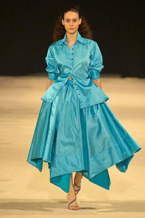 Christopher John Rogers “Eliminates the Expected” for Resort 2024 Resort 2024 Fashion Show, Ebonee Davis, Smocking Dress, Christopher John Rogers, Resort 2024, Winter Typ, Ball Skirt, Runway Trends, Fashion 2024