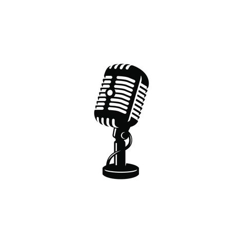 Microphone Icon, Flat Icons, Flat Icon, Vector Art, Vector Free, Clip Art