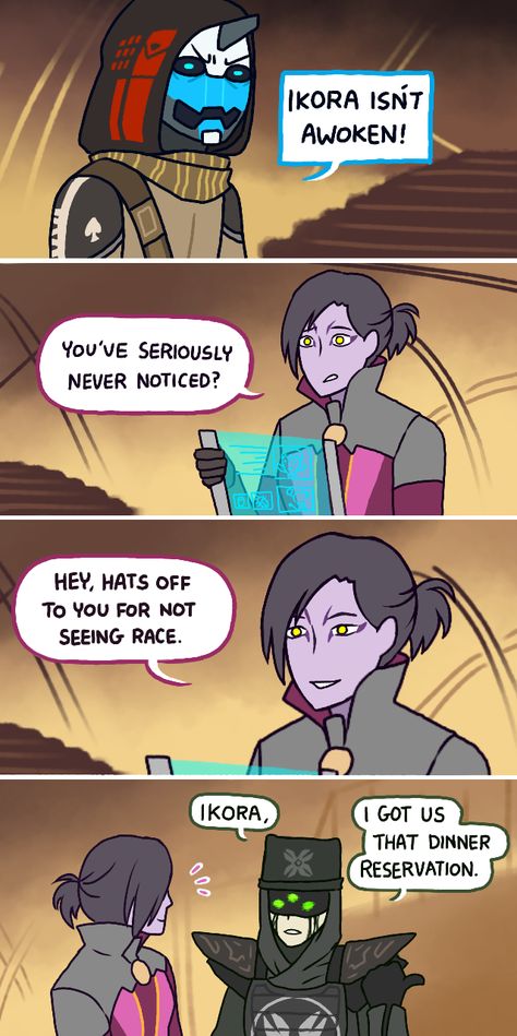 Destiny 2 Comics, Destiny 2 Fanart, Destiny Funny, Destiny Cayde 6, Destiny Backgrounds, Destiny Fashion, Fan Language, Destiny Comic, Destiny Art