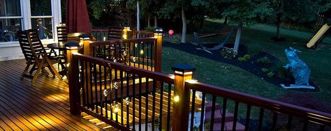 Black Friday Sales at Thomas Lumber.  Create the deck you have dreamed of with LED lighting from Dekor and Grills from Primo and Kamado Joe. Deck Lighting Ideas, Outdoor Deck Lighting, Deck Balusters, Mtv Cribs, Led Deck Lighting, Solar Deck Lights, Deck Posts, Deck Lights, Backyard Entertaining