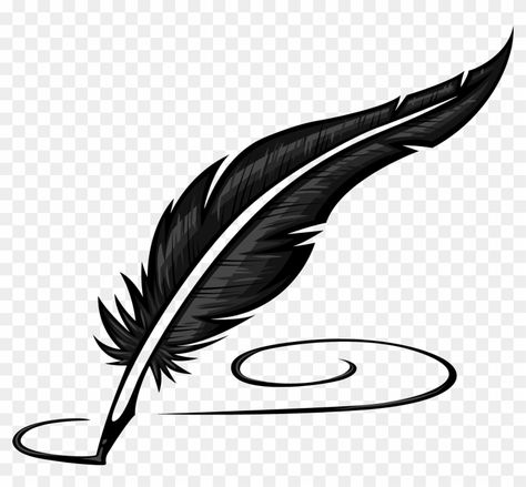 Quill Pen Drawing, Pen Drawing Easy, Quill Pen Tattoo, Quill Tattoo, Feather Icon, Logo Pen, Feather Logo, Pen Icon, Quill And Ink