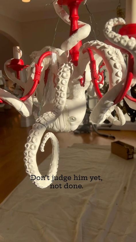 A Chandepuss tutorial but sooo much more. #sculpture #sculptures #sculpting #resin #resinart #resinartwork #artistsoninstagram #artist… | Instagram Octopus Chandelier, Chandelier Diy, Artist Instagram, Diy Chandelier, Resin Artwork, Illusion Art, Dark Academia, Resin Art, Octopus