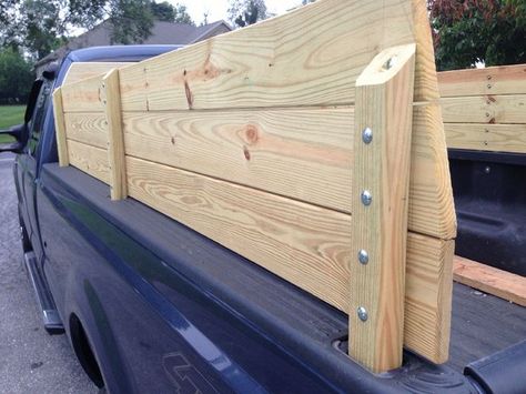 Wooden Truck Bedding, Truck Bed Trailer, Pallet Deck Diy, Diy Truck Bedding, Truck Bed Rails, Truck Toppers, Pickup Truck Accessories, Best Pickup Truck, Pickup Trucks Bed