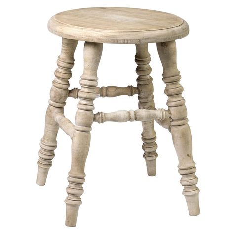 August Grove Leanna Solid Wood Accent stool & Reviews | Wayfair Farmhouse Stools, Wood Counter Stools, Accent Stool, Wooden Counter, Carved Legs, Wooden Stool, Counter Height Bar, Wood Bar Stools, Wood Counter