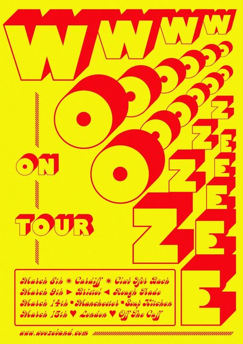 Wooze posters and album artwork (2019) - Fonts In Use Bottom Heavy, Typography Posters, Milton Glaser, Rooftop Party, Public Artwork, Rough Trade, Pep Talk, Abc Book, Big Kitchen