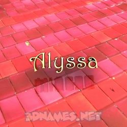 Alyssa as a 3D Wallpaper 3d Name, Red Tiles, Good Credit Score, Friends Gif, Adorable Wallpapers, Name Wallpaper, Best Friend Goals, Name Logo, 3d Wallpaper