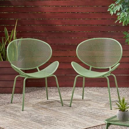 Patio Breakfast, Eclectic Patio, Retro Patio Furniture, Matte Green, Shell Chair, Patio Dining Chairs, Chair Types, Noble House, Breakfast Table