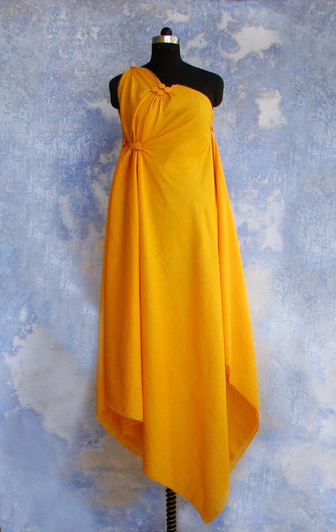 one shoulder, double layered button masala cotton dress Draped Garments, Button Masala, Western Outfit, Classic Women, Design School, Indian Clothing, Fashion Sewing Pattern, Women's Wear, Hijab Outfit