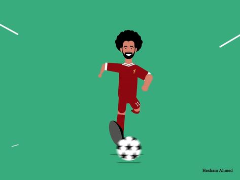 Salah Animation Gif by Hesham Ahmed ALi Soccer Animation, Football Animation, Kids Playing Football, Kicking A Ball, Cubes Architecture, Sports Gif, Soccer Wallpapers, Graphic Motion, Running Gif