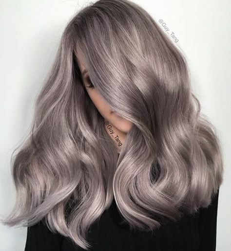 Guy Tang Hair, Light Ash Blonde Hair, Silver Hair Highlights, Hair Color Pictures, Ash Blonde Hair Colour, Hair Silver, Guy Tang, Lilac Hair, Silver Hair Color