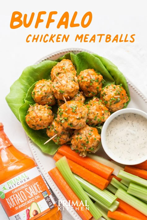 Game day plot twist-Swap wings for these Buffalo Chicken Meatballs made with our NEW 16.5oz Buffalo Sauce.🔥 Get the NEW 16.5 oz Buffalo Sauce 20% OFF with code: PKPIN Ground Chicken Buffalo Meatballs, Primal Kitchen Buffalo Sauce Recipes, Primal Kitchen Buffalo Sauce, Buffalo Turkey Meatballs, Buffalo Meatballs, Buffalo Chicken Meatballs, Primal Kitchen, Chicken Meatballs, Buffalo Sauce