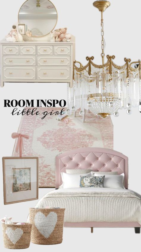 Pink feminine little girls bedroom decor Luxury Toddler Girl Bedroom, Girls Bow Bedroom, Grandmillenial Toddler Girl Room, Bow Bedroom Decor, Bow Bedroom, Rose Bedroom Decor, Girl Toddler Bedroom, Sailor Room, Pink Princess Room