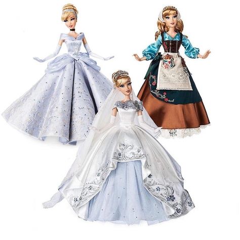 Detailed Wedding Dress, Cinderella And Prince, Disney Barbie Dolls, Cinderella Doll, Cinderella And Prince Charming, Disney Princess Dolls, Wedding Doll, Disney Princess Dresses, Platinum Wedding