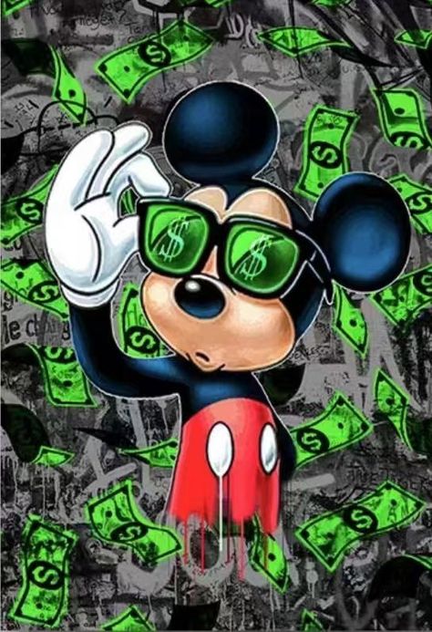 Mickey Mouse Money, Movie Bloopers, Money Art, Mickey Mouse Pictures, Disney Fine Art, Mouse Pictures, Mouse Wallpaper, Mouse Art, Mickey Mouse Art