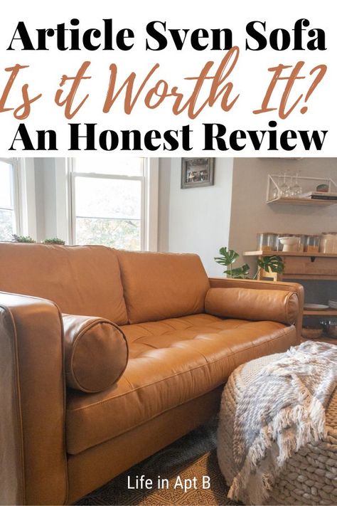 Article Sven Sofa Cozy Leather Couch Living Rooms, Article Sven Sofa, Article Couch, Article Sofa, Apartment Living Room Layout, Sven Sofa, Family Room Couch, Leather Couches Living Room, Best Leather Sofa