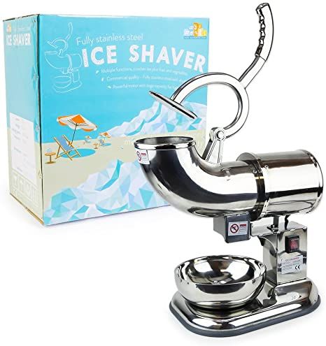 WYZworks Stainless Steel Commercial Ice Shaver Heavy Duty - Snow Cone Shaved Icee Maker Machine Snow Cone Stand, Snow Cone Maker, Hawaiian Shaved Ice, Snow Cone Machine, Ice Shavers, Ice Maker Machine, Shaving Machine, Best Shave, Frozen Cocktails