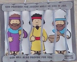 Petersham Bible Book & Tract Depot: Joseph in Jail Craft Kit Joseph Bible Crafts, Joseph Crafts, Joseph Bible, Kids Sunday School Lessons, Children's Church Crafts, Bible Activities For Kids, Bible Story Crafts, Preschool Bible, Sunday School Crafts For Kids