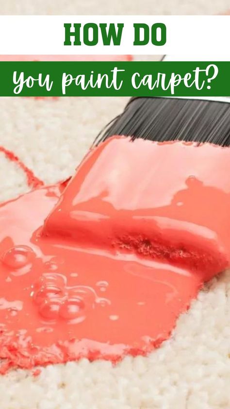 how do you paint carpet? Paint Carpet, Painting Carpet, Diy Carpet, New Carpet, Painting Tips, How To Paint, Get The Job, Diy Painting, New Color