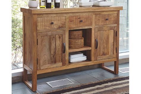 Light Brown Wesling Dining Room Server View 1 Dining Room Storage Furniture, Dining Room Server, Rustic Sideboard, Dining Room Cozy, Expensive Furniture, Beautiful Dining Rooms, Luxury Dining Room, Elegant Dining Room, Dining Room Storage