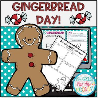 1st Grade Hip Hip Hooray!: Gingerbread Day! Gingerbread Day, Gingerbread Story, Gingerbread Math, Gingerbread Man Story, Gingerbread Unit, Gingerbread Activities, Perfect Classroom, Gingerbread Crafts, Hip Hip Hooray