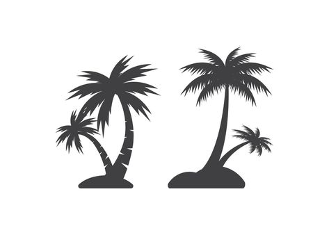 Palm Tree Icon, Tree Icon, Design Template, Palm Trees, Icon Design, Pilates, Mockup, Vector Illustration, Home Decor Decals