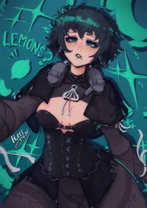 Goth Oc Girl, Goth Oc Art, Goth Oc, Oc Art, Gender Envy, Anime Character Design, Anime Character, Female Art, Aesthetic Anime