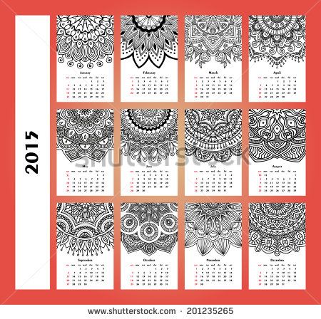 Mandala Calendar Design, Mandala Calendar, Calender Ideas, Calendar Ideas, Visiting Card, Art Calendar, Mandala Design Art, Yearly Calendar, Visiting Cards