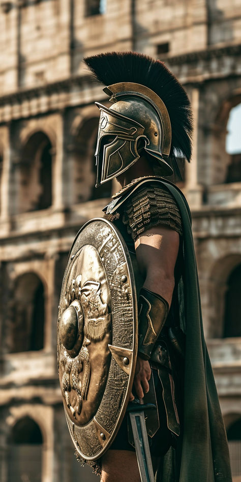 Gladiator Photography, Spartan Soldier, Gladiator Arena, Ancient Sparta, Roman Centurion, Thor Art, Medieval Tattoo, Pirate Tattoo, Roman Warriors