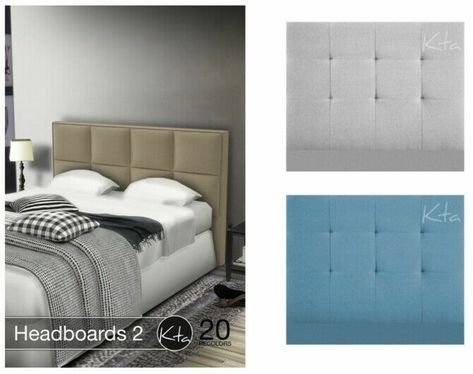 Wow! Check out this Headboards 2 At Ktasims Sims 4 CC! Objects, Decor: Headboards 2 – Ktasims. 20 recolors. Find them in Comfort/Beds. Mesh by Saudade Sims (needed). #sims #sims4 #sims4cc #gaming Sims 4 Headboard, Sims 4 Objects Cc, Big Headboard, Sims 4 Cc Objects, Cc Furniture, Sims 4 Cc Download, Dining Room Art, Sims 4 Cc Furniture, Sims 4 Custom Content