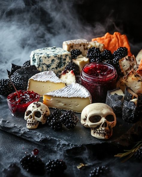 🎃 Eerie Halloween Foods Midjourney prompt for Digital Creators https://promptbase.com/prompt/eerie-halloween-foods Create hauntingly beautiful Halloween treats with intricate designs. Perfect for creating festive and eerie visuals! ⭐prompt - v 6.1 ⭐ Works with food and drinks 🚫 No landscapes or locations. No URL links or personal photos as subject. ⚠️ Designed to create images in the style presented. #Halloween #halloween🎃 #halloween2024 #halloweendecor #halloweendecorations #halloweenp... Halloween Food Presentation, Classy Halloween Party Food, Halloween Party Food Display, Elegant Halloween Appetizers, Halloween Drink Display, Goth Dinner Party Food, Sophisticated Halloween, Upscale Halloween Dinner Party, Elegant Halloween Charcuterie Board