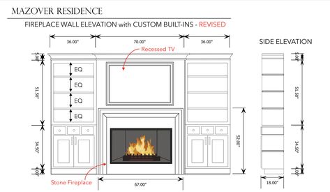 Standard Fireplace Dimensions, Fireplace Size Guide, Chimney Wall Ideas, Fireplace Measurements, Living Room Elevation, Fireplace Drawing, Villa Courtyard, Fireplace Dimensions, Fireplace Mantel Surrounds