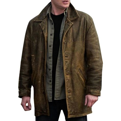 Dean Winchester Supernatural, Leather Jackets Online, Mens Leather Coats, Distressed Leather Jacket, Leather Blazer Jacket, Real Leather Jacket, Leather Trench Coat, Genuine Leather Jackets, Brown Leather Jacket