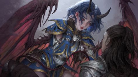 ArtStation - FAN ART: Arueshalae from Pathfinder Wrath of the Righteous Arueshalae Art, Pathfinder Demon Art, Nocticula Pathfinder, Pathfinder Wrath Of The Righteous Art, Pathfinder Leshy Art, Vampire Vtuber, Wrath Of The Righteous Pathfinder, Fetchlings Pathfinder, Oracle Pathfinder