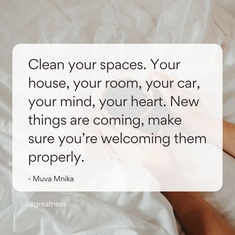 Clean space, clean mind, clean heart. Clean Mind Quotes, Clean Mind, White Bedroom Decor, Lewis Howes, Clean Heart, Clean Space, Mind Quotes, Mindfulness Quotes, Inspirational Story