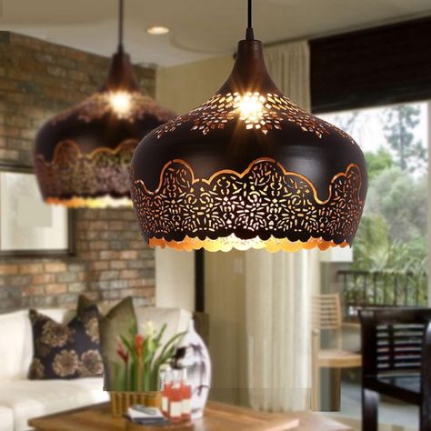 Metal Pendant Lights, Moroccan Chandelier, Moroccan Pendant Light, Moroccan Ceiling, Moroccan Ceiling Light, Iron Pendant Light, Moroccan Lighting, Pendant Light Shades, Metal Pendant Light