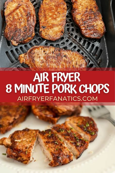 Cuisinart Air Fryer Recipes, Air Fryer Recipes Pork, Air Fryer Pork, Air Fryer Pork Chops, Chop Recipes, Air Fried Food, Air Fryer Oven Recipes, Air Fry Recipes, Air Fryer Dinner Recipes