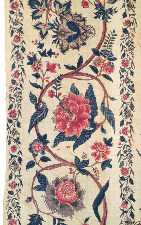 A FINE PALAMPORE Persian Art Painting, Chintz Fabric, Paisley Art, Indian Patterns, India First, Indian Prints, Digital Borders Design, Indian Textiles, Antique Fabrics