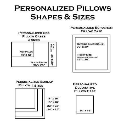 Diy Pillow Case Tutorial, Diy Pillow Shams, Pillow Sizes Chart, Standard Pillow Sizes, Teal Throw Pillows, Pillow Cases Diy, European Pillows, Quilted Pillow Shams, King Size Pillows