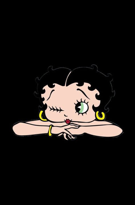 Betty Boop Money, Black Betty Boop Aesthetic, Betty Boop Aesthetic Wallpaper, Betty Boop Profile Picture, Chicana Wallpapers, Folklore Betty, Betty Boop Wallpapers, Betty Boop Posters, Iphone Wallpaper Music