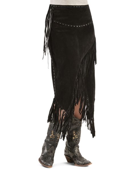 Steampunk Skirts, Cowgirl Skirt, Suede Fringe Skirt, Faux Suede Skirt, Cowgirl Costume, Skirts With Boots, Black Leather Skirts, Fringe Skirt, Suede Skirt