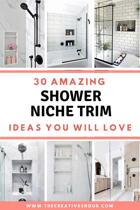 Explore 30 brilliant shower niche trim ideas to elevate your bathroom design. Discover tips for a stylish and functional space.