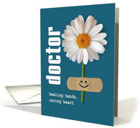 Happy Doctors' Day. Smiling Daisy design personalized greeting cards. at greetingcarduniverse.com Happy Nurses Day, Happy Doctors Day, Nurse Birthday, Thank You Nurses, Happy Nurses Week, Daisy Cards, Doctors Day, Greeting Card Size, Custom Thank You Cards