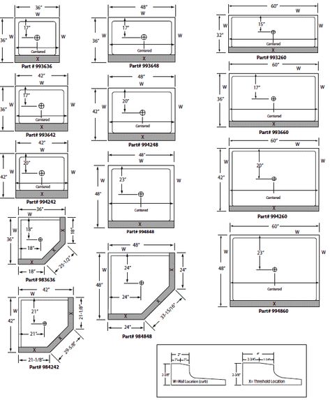 Shower Dimensions, Shower Floors, Bathroom Dimensions, Shower Sizes, Bathroom Plans, Master Bath Remodel, Bathroom Remodel Shower, Downstairs Bathroom, Basement Bathroom