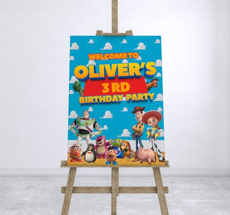 Excited to share the latest addition to my #etsy shop: Digital Toy Story Birthday Welcome Sign, Toy Story Personalized Birthday Welcome Sign,Personalized Welcome Sign,Customized Welcome Sign https://etsy.me/3BZmdaH #birthday #welcomesign #backdrop #partysigns #birthday Toy Story Welcome Sign Party Ideas, Toy Story Welcome Sign, Toy Story Backdrop Ideas, Customized Backdrop, Toy Story Baby, Loteria Cards, Toy Story Theme, Birthday Yard Signs, Birthday Welcome Sign